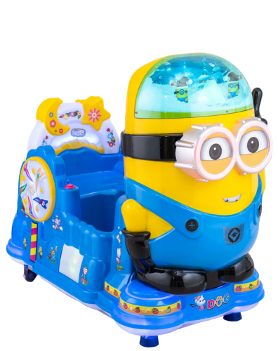 Детский аттракцион качалка "Желтый человечек"  фото 3