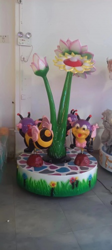 Детская карусель "Цветочные пчёлки", карусель аттракцион фото 2